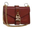 Chloe Abby Chain Shoulder Bag Leather Brown CHC19WS206 B72  49312A Online Sale