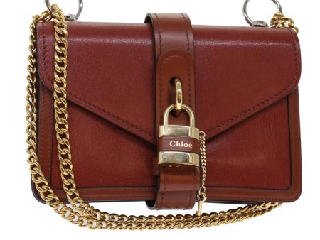 Chloe Abby Chain Shoulder Bag Leather Brown CHC19WS206 B72  49312A Online Sale