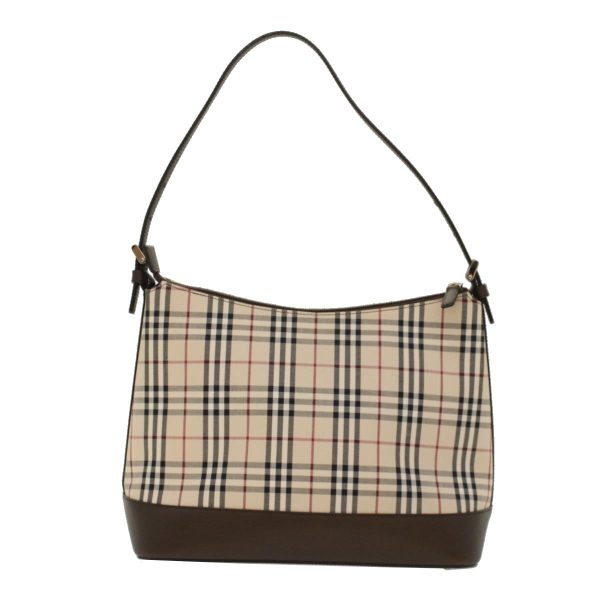 BURBERRY Nova Check Shoulder Bag Nylon Leather BeigeNew 47677 on Sale