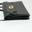 CELINE Circle Shoulder Bag Leather Black rd5696 on Sale