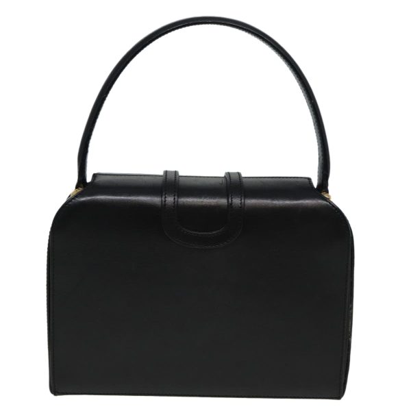 CELINE Hand Bag Leather Black 81877 Online Sale