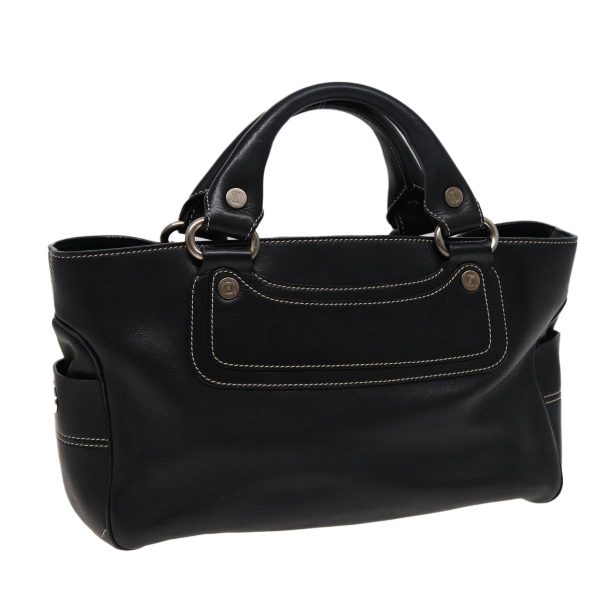 CELINE Boogie bag Hand Bag Leather Black yk13395 Sale