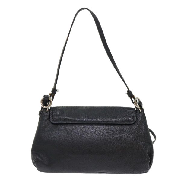 Chloe Shoulder Bag Leather Black  bs7243 Online now