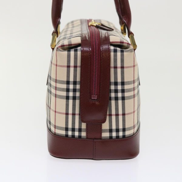 BURBERRY Nova Check Hand Bag Nylon Leather BeigeNew 46958 Online