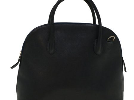 CELINE Hand Bag Leather Navy bs9343 Discount