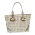 CELINE Horse Carriage Hand Bag PVC Leather Gray ar6608 Supply