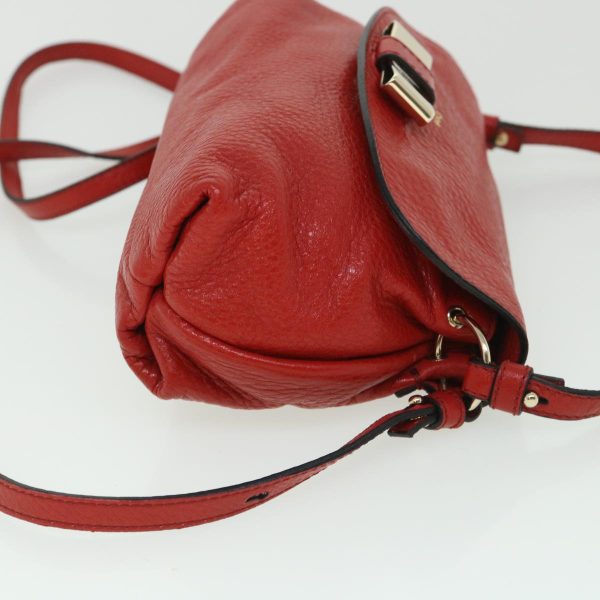 Chloe Accessory Pouch Leather 2way Red  yk8693 Hot on Sale