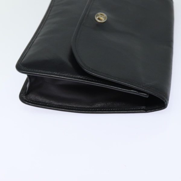 CELINE Clutch Bag Leather Black bs15668 Online Sale