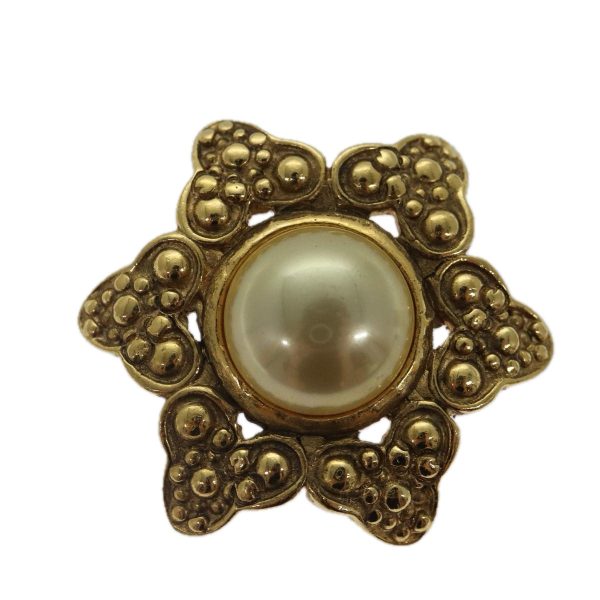 CHANEL Brooch Metal Gold Tone CC  bs17053 Online Sale