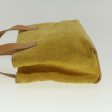 CELINE C Macadam Canvas Hand Bag Yellow 58815 Fashion