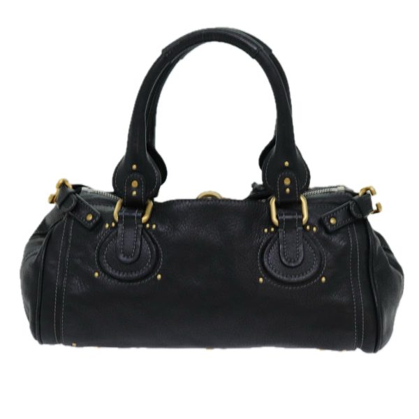 Chloe Paddington Hand Bag Leather Black  yk11486 Online Sale