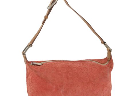 CELINE C Macadam Canvas Shoulder Bag Red yk9316 Hot on Sale