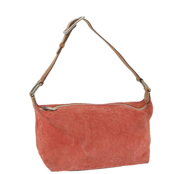 CELINE C Macadam Canvas Shoulder Bag Red yk9316 Hot on Sale