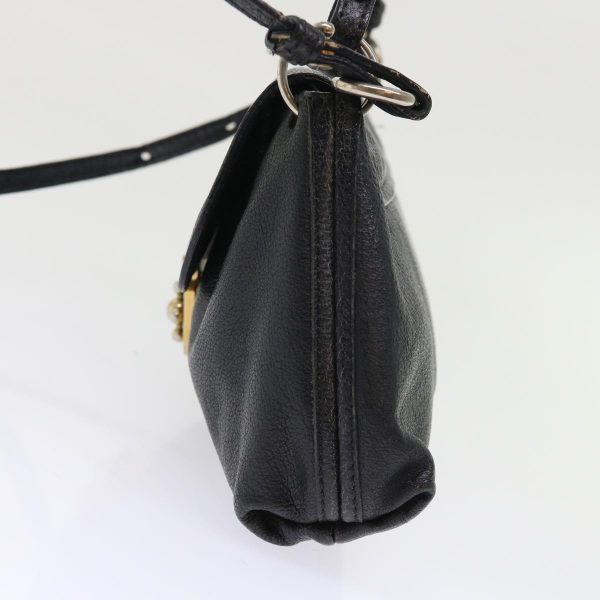 Chloe Shoulder Bag Leather Black  bs7243 Online now