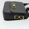 CELINE Horse Carriage Shoulder Bag Leather Black fm2707 Online