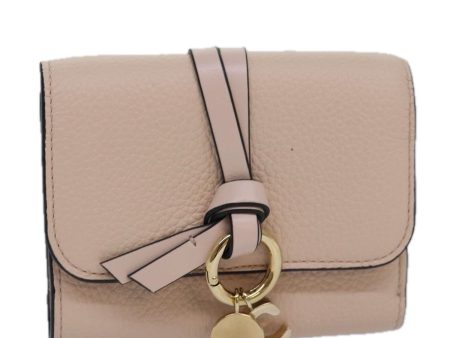 Chloe Wallet Leather Pink  82138 For Sale