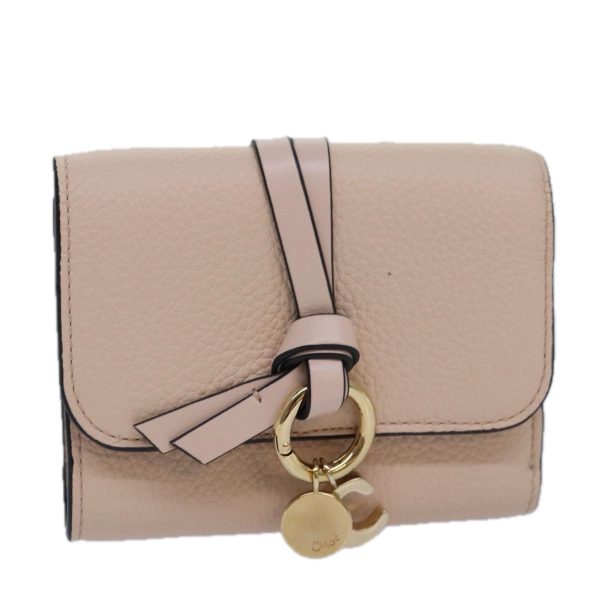 Chloe Wallet Leather Pink  82138 For Sale