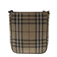 BURBERRY Nova Check Shoulder Bag Suede Beige BlackNew 48609 Supply