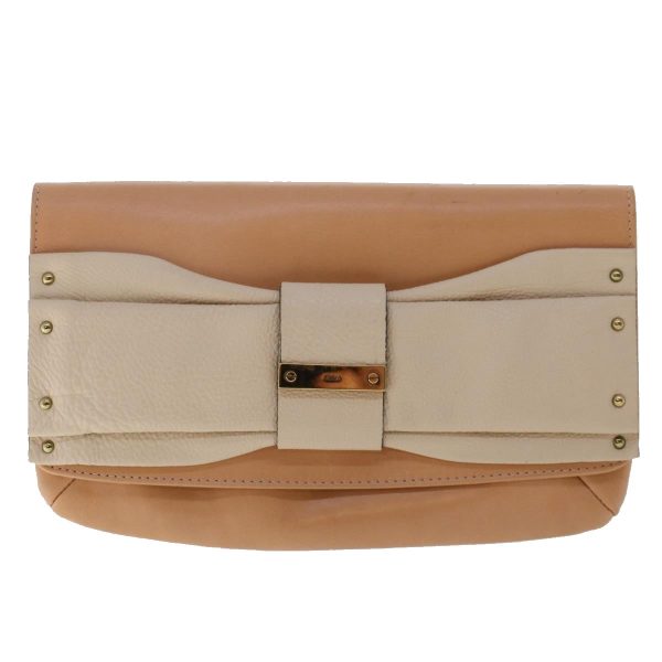 Chloe Wallet Leather 4Set Beige Brown  bs7056 Online now