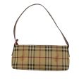 BURBERRY Nova Check Shoulder Bag PVC Leather BeigeNew 47645 Online Sale