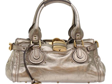 Chloe Paddington Hand Bag Leather Gold  ep1116 For Cheap