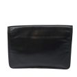 CELINE Clutch Bag Leather Black bs15668 Online Sale