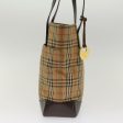 BURBERRY Nova Check Hand Bag Nylon BeigeNew bs7211 Supply