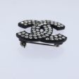 CHANEL Stone Brooch metal Silver CC  89004 For Sale