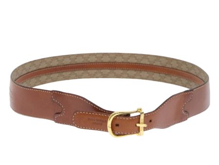 CELINE Macadam Canvas Belt 31.5   Beige ar10052B Online now