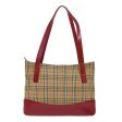 BURBERRY Nova Check Shoulder Bag Canvas Leather Red Beige blackNew ep1346 Online now