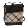 BURBERRY Nova Check Shoulder Bag Nylon Leather BeigeNew 46957 on Sale