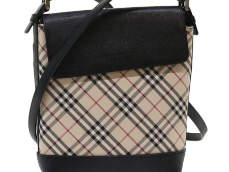 BURBERRY Nova Check Shoulder Bag Nylon Leather BeigeNew 46957 on Sale