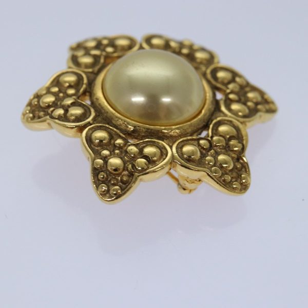 CHANEL Brooch Metal Gold Tone CC  bs17053 Online Sale