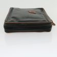 CELINE Clutch Bag Leather Black ar7220 Discount