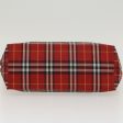 BURBERRY Nova Check Hand Bag Nylon Red YellowNew ti1177 Fashion