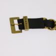 CHANEL Belt Leather 25.6  -27.6   Gold Tone Black CC  bs11333 For Sale