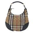 BURBERRY Nova Check Quilted Shoulder Bag Canvas Leather Beige BlackNew 50627 Online