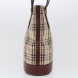 BURBERRY Nova Check Shoulder Bag Canvas Beige RedNew ti1165 Cheap