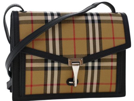 BURBERRY Nova Check Macken Shoulder Bag Nylon BeigeNew yk8021 Supply