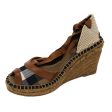 BURBERRY Nova Check High Heels Shoes Canvas 35 Brown BlackNew 47530 Supply