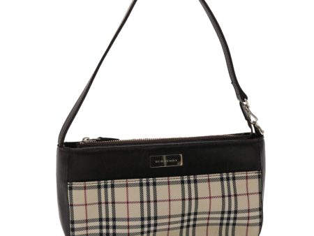 BURBERRY Nova Check Shoulder Bag Nylon Leather BeigeNew 48130 Online