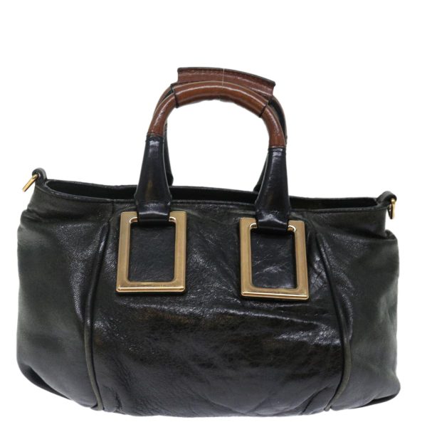 Chloe Etel Hand Bag Leather 2way Black  ar11745 Online