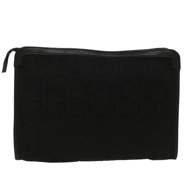 CELINE C Macadam Canvas Clutch Bag Black ep1277 Online