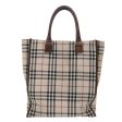 BURBERRY Nova Check Hand Bag Nylon BeigeNew 51701 For Sale