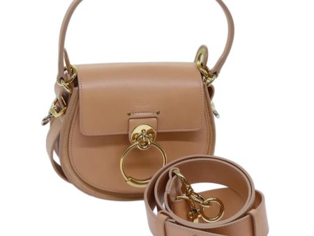 Chloe Tess Shoulder Bag Leather 2way Beige  71651A on Sale