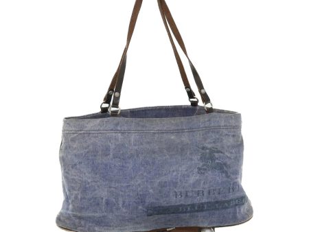 BURBERRY Blue Label Shoulder Bag Canvas 2way BlueNew bs7649 Online Sale