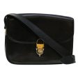 CELINE Horse Carriage Shoulder Bag Leather Black rd5032 Cheap