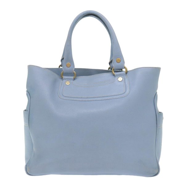 CELINE Boogie Bag Hand Bag Leather Blue ar10054B For Sale