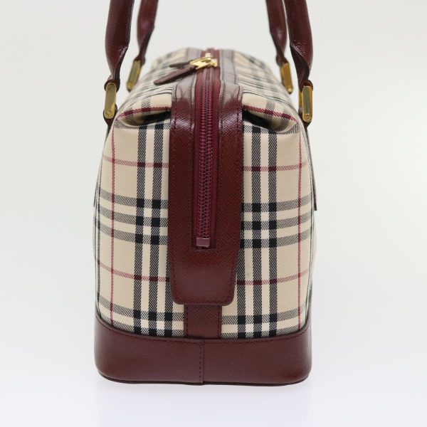 BURBERRY Nova Check Hand Bag Nylon Leather BeigeNew 46958 Online