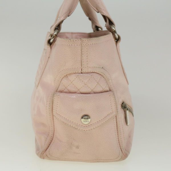 CELINE Hand Bag Leather Pink bs9529 Supply